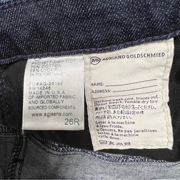 AG Dotted Stevie Ankle  Slim Straight Dot Jeans Anthropologie - Picture 7 of 11